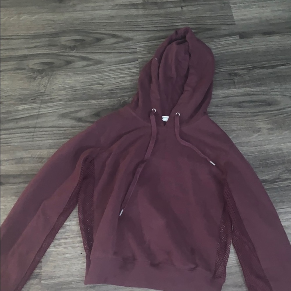 maroon sweatshirt